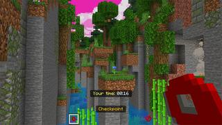 Screenshot of the Minecraft Bedrock Marketplace product Spiral Parkour created by Gearblocks.