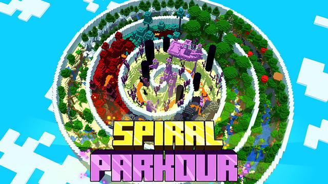 Thumbnail of the Minecraft Bedrock Marketplace product Spiral Parkour created by Gearblocks.