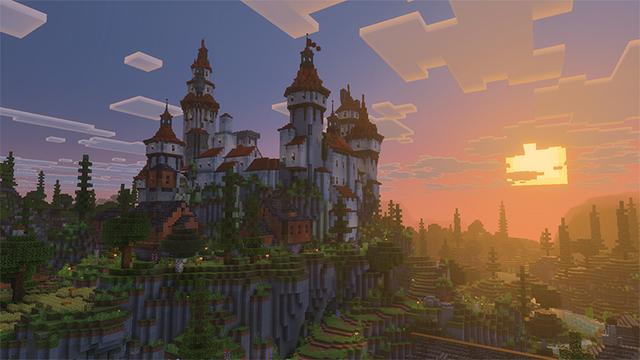 Screenshot of the Minecraft Bedrock Marketplace product The Dawn Fortress created by Gearblocks.