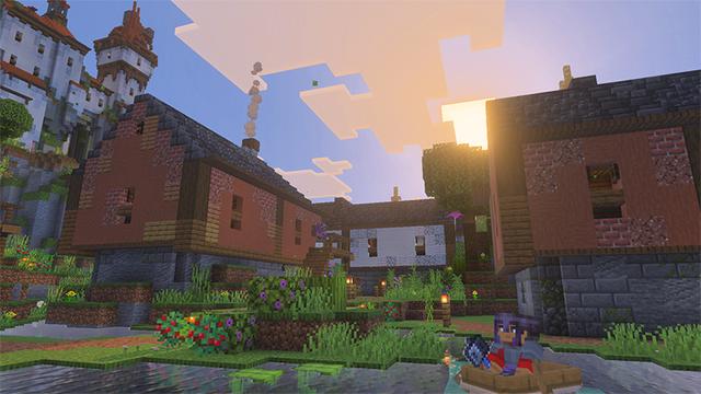 Screenshot of the Minecraft Bedrock Marketplace product The Dawn Fortress created by Gearblocks.