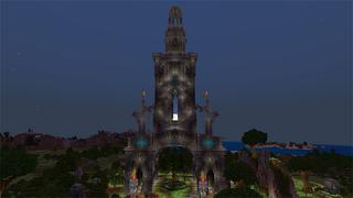 Screenshot of the Minecraft Bedrock Marketplace product Tower: Noob x Pro x Hacker created by Gearblocks.
