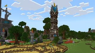 Screenshot of the Minecraft Bedrock Marketplace product Tower: Noob x Pro x Hacker created by Gearblocks.