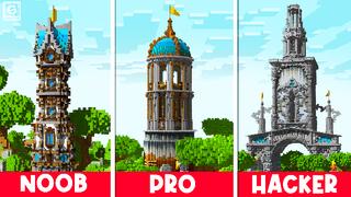 Thumbnail of the Minecraft Bedrock Marketplace product Tour : Noob x Pro x Hacker created by Gearblocks.