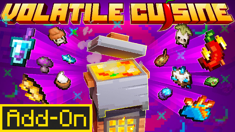 Thumbnail of the Minecraft Bedrock Marketplace product Volatile Cuisine created by Gearblocks.
