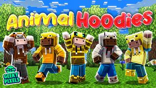 Thumbnail of the Minecraft Bedrock Marketplace product Animal Hoodies created by Geeky Pixels.
