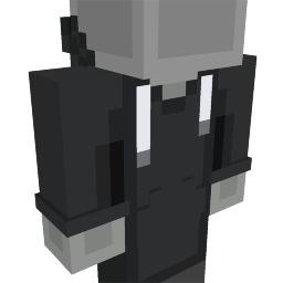 Thumbnail of the Minecraft Bedrock Marketplace product Longline Black Hoodie created by Geeky Pixels.