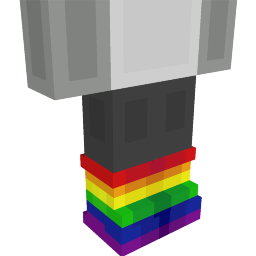 Thumbnail of the Minecraft Bedrock Marketplace product Rainbow Wellies created by Geeky Pixels.