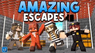 Thumbnail of the Minecraft Bedrock Marketplace product Amazing Escapes created by Giggle Block Studios.