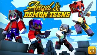 Thumbnail of the Minecraft Bedrock Marketplace product Angel & Demon Teens created by Giggle Block Studios.