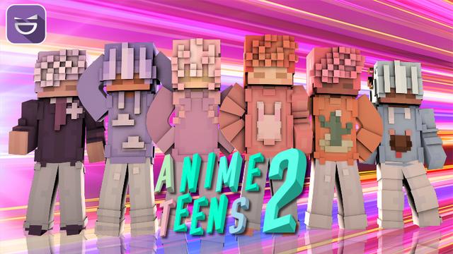 Thumbnail of the Minecraft Bedrock Marketplace product Anime Teens 2 created by Giggle Block Studios.