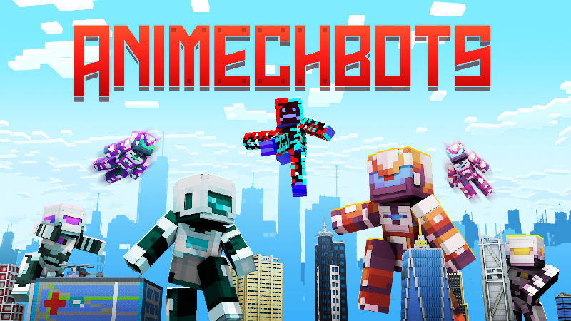 Thumbnail of the Minecraft Bedrock Marketplace product AniMechBots created by Giggle Block Studios.