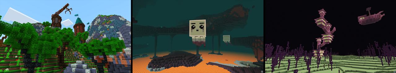 Panorama of the Minecraft Bedrock Marketplace product Annapolis Risen created by Giggle Block Studios.