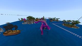 Screenshot of the Minecraft Bedrock Marketplace product Aqua Parkour created by Giggle Block Studios.