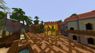 Screenshot of the Minecraft Bedrock Marketplace product Aqua Parkour created by Giggle Block Studios.