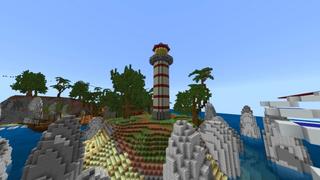 Screenshot of the Minecraft Bedrock Marketplace product Aqua Parkour created by Giggle Block Studios.