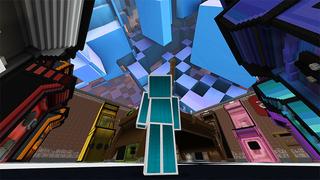 Screenshot of the Minecraft Bedrock Marketplace product Arcade Droppers created by Giggle Block Studios.