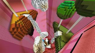 Screenshot of the Minecraft Bedrock Marketplace product Arcade Droppers created by Giggle Block Studios.