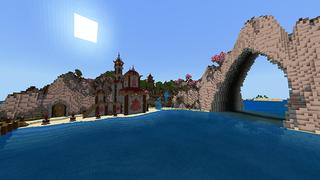 Screenshot of the Minecraft Bedrock Marketplace product Asian Oasis created by Giggle Block Studios.