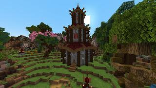 Screenshot of the Minecraft Bedrock Marketplace product Asian Oasis created by Giggle Block Studios.