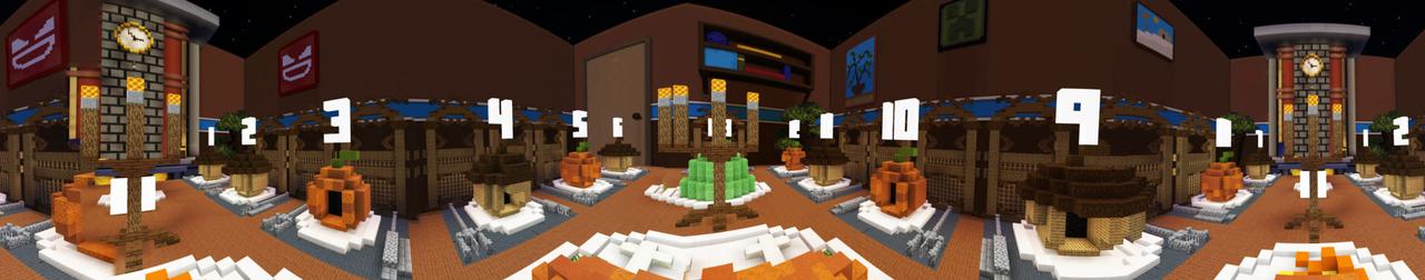 Panorama of the Minecraft Bedrock Marketplace product Autumn Droppers created by Giggle Block Studios.