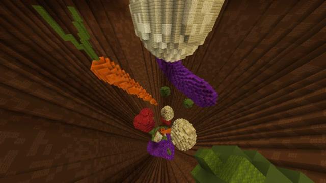 Screenshot of the Minecraft Bedrock Marketplace product Backyard Droppers created by Giggle Block Studios.