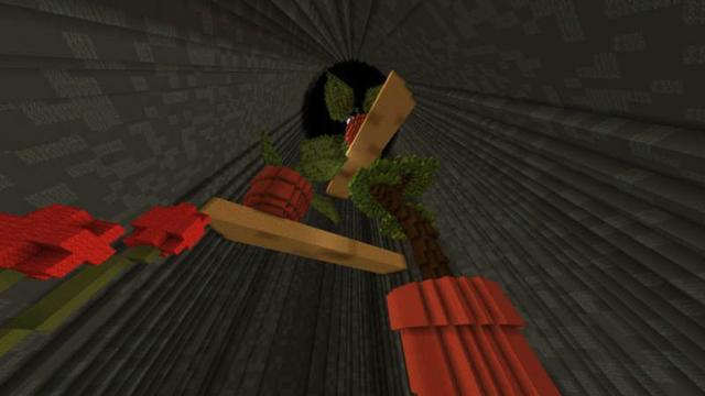 Screenshot of the Minecraft Bedrock Marketplace product Backyard Droppers created by Giggle Block Studios.