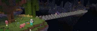 Panorama of the Minecraft Bedrock Marketplace product Bedrock Skyblock created by Giggle Block Studios.