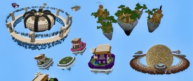 Panorama of the Minecraft Bedrock Marketplace product Bedwars Dreamwars created by Giggle Block Studios.