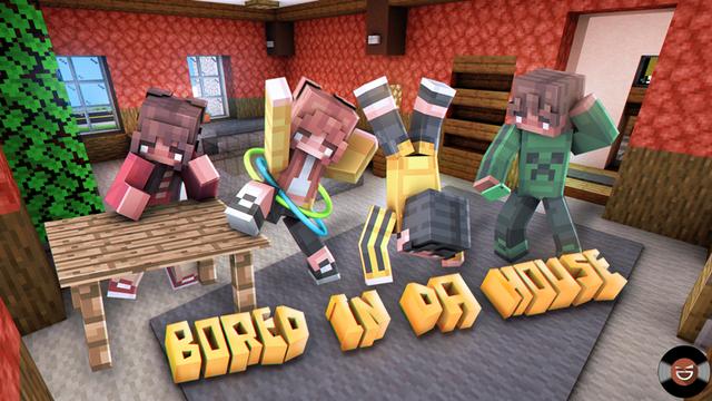 Thumbnail of the Minecraft Bedrock Marketplace product Bored in Da House created by Giggle Block Studios.