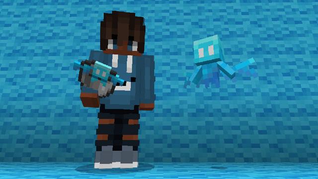 Screenshot of the Minecraft Bedrock Marketplace product Bucket Expansion created by Giggle Block Studios.
