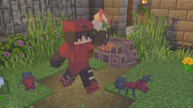 Screenshot of the Minecraft Bedrock Marketplace product Bugs and Critters created by Giggle Block Studios.