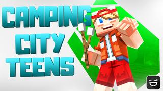 Thumbnail of the Minecraft Bedrock Marketplace product Camping City Teens created by Giggle Block Studios.