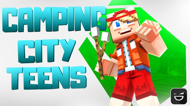 Thumbnail of the Minecraft Bedrock Marketplace product Camping City Teens created by Giggle Block Studios.