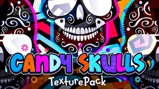 Thumbnail of the Minecraft Bedrock Marketplace product Candy Skulls Texture Pack created by Giggle Block Studios.