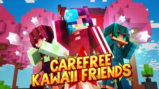 Thumbnail of the Minecraft Bedrock Marketplace product Carefree Kawaii Friends created by Giggle Block Studios.