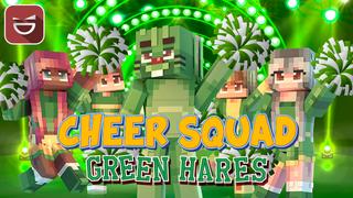 Thumbnail of the Minecraft Bedrock Marketplace product Cheer Squad Green Hares created by Giggle Block Studios.