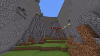 Screenshot of the Minecraft Bedrock Marketplace product Choose a Path Parkour created by Giggle Block Studios.