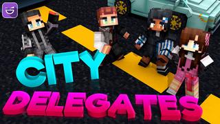 Thumbnail of the Minecraft Bedrock Marketplace product City Delegates created by Giggle Block Studios.