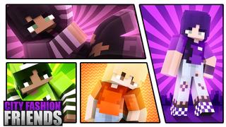 Thumbnail of the Minecraft Bedrock Marketplace product City Fashion Friends created by Giggle Block Studios.