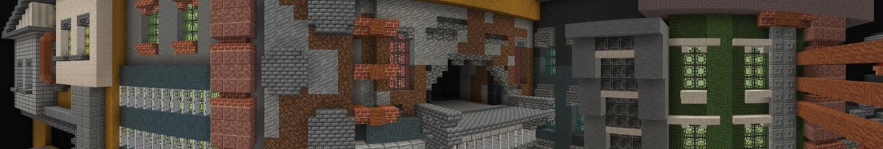 Panorama of the Minecraft Bedrock Marketplace product City Parkour Adventure created by Giggle Block Studios.