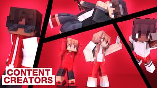Thumbnail of the Minecraft Bedrock Marketplace product Content Creators created by Giggle Block Studios.