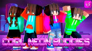 Thumbnail of the Minecraft Bedrock Marketplace product Cool Neon Buddies created by Giggle Block Studios.