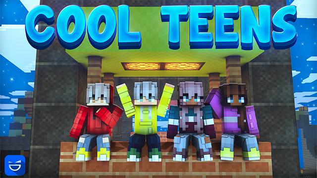 Thumbnail of the Minecraft Bedrock Marketplace product Cool Teens created by Giggle Block Studios.