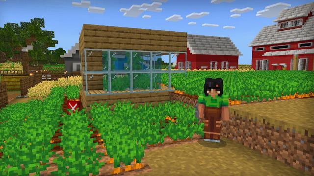 Screenshot of the Minecraft Bedrock Marketplace product Craftable Farms created by Giggle Block Studios.