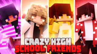 Thumbnail of the Minecraft Bedrock Marketplace product Crazy High School Friends created by Giggle Block Studios.