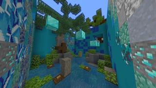 Screenshot of the Minecraft Bedrock Marketplace product Cuteblock Parkour created by Giggle Block Studios.