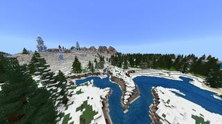 Screenshot of the Minecraft Bedrock Marketplace product Deep Freeze Palace created by Giggle Block Studios.