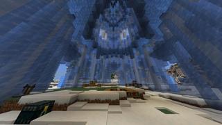 Screenshot of the Minecraft Bedrock Marketplace product Deep Freeze Palace created by Giggle Block Studios.