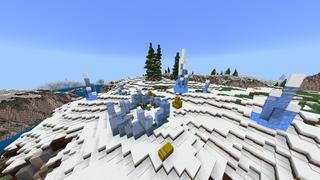 Screenshot of the Minecraft Bedrock Marketplace product Deep Freeze Palace created by Giggle Block Studios.