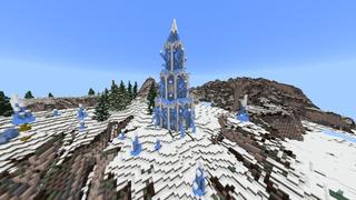 Screenshot of the Minecraft Bedrock Marketplace product Deep Freeze Palace created by Giggle Block Studios.